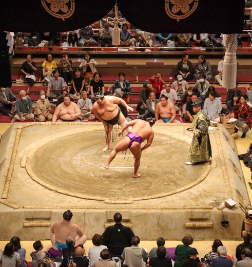 Sumo worstelaars in Tokyo, Japan